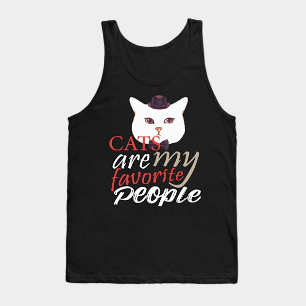 Funny Quoted Cat Saying Tank Top by Fargo